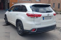 Toyota Highlander 2013-2019 Protector Trasero AK005-2 Negro (2 uds., Acero Inoxidable) foto 6