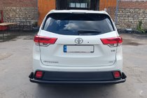 Toyota Highlander 2013-2019 Protector Trasero AK005-2 Negro (2 uds., Acero Inoxidable) foto 4