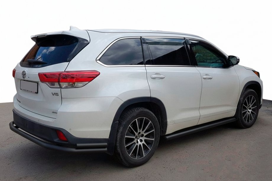 Toyota Highlander 2013-2019 Protector Trasero AK005-2 Negro (2 uds., Acero Inoxidable) Image