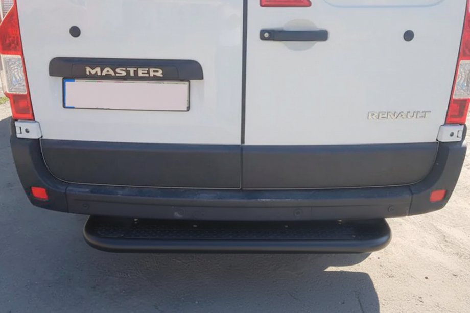 Renault Master 2011-2023 Estribo trasero Black (acero inoxidable) Image