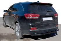 Kia Sorento II XM 2009-2014 Barra Trasera AK015 Negra (Acero Inoxidable) foto 1