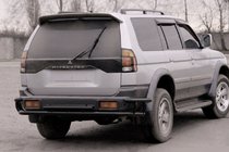 Mitsubishi Pajero Sport 1996-2007 Protector Trasero AK005-2 Negro (Acero Inoxidable) foto 1
