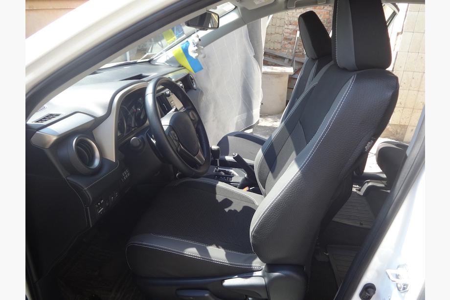 Toyota Rav 4 2013-2018 Fundas de Asientos de Coche (Polipiel↗Tela, Premium) Foto 13