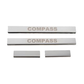 Embellecedores de estriberas Carmos (4pcs, acero inoxidable) Jeep Compass 2016- foto 1