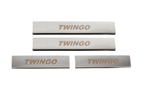 Renault Twingo 2007-2014 Protector de umbral de puerta Carmos de acero inoxidable foto 1