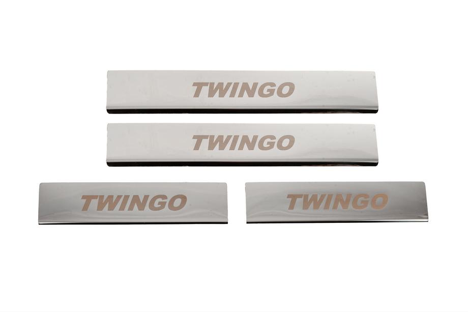 Renault Twingo 2007-2014 Protector de umbral de puerta Carmos de acero inoxidable Image