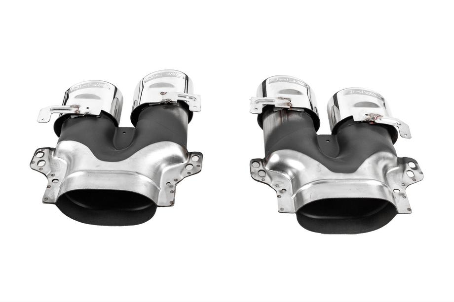 Mercedes E-class W213 2016-2023 Difusor trasero con colas de escape E53-Design Silver (para Base) Foto 5