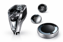 BMW X7 G07 2019- Juego de elementos de cristal interior (selector de cambio automático + botones) foto 1