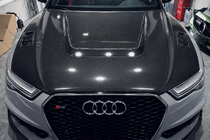 Audi A6 C7 2011-2017 Capó (2014-2017, Fibra de Carbono) foto 1