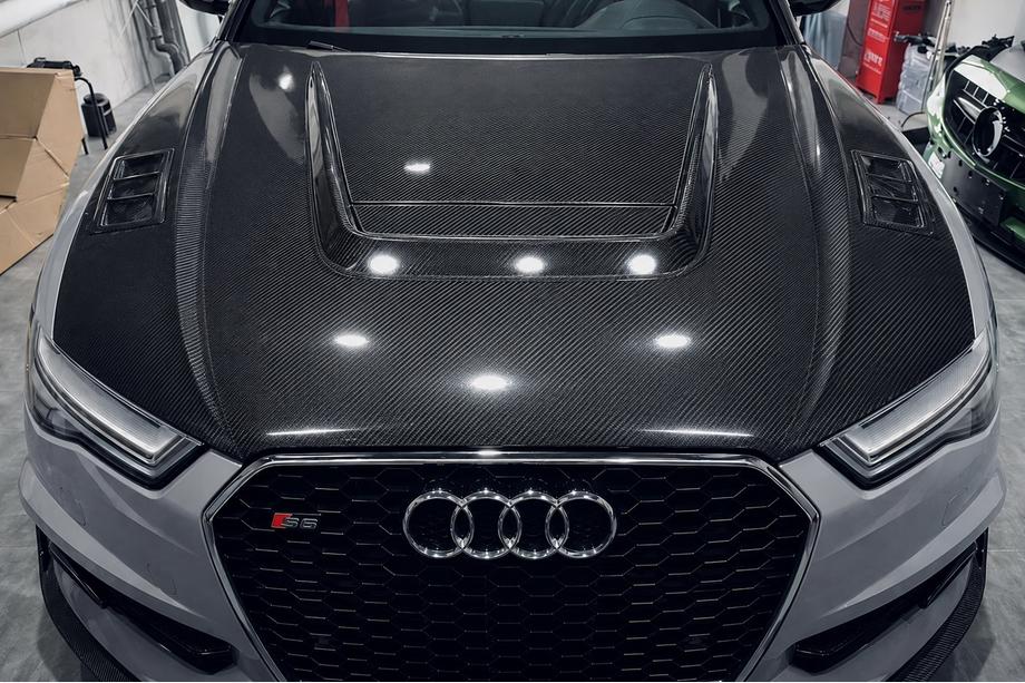 Audi A6 C7 2011-2017 Capó (2014-2017, Fibra de Carbono) Image