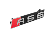Audi Emblema para parrilla RS6 V2 foto 3
