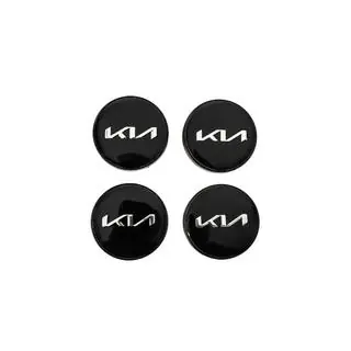 Tapas centrales para llantas 60/56 mm (Negro con cromo, 4 uds.) foto 1