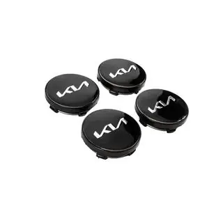 Tapas centrales para llantas 60/56 mm (Negro con cromo, 4 uds.) foto 3