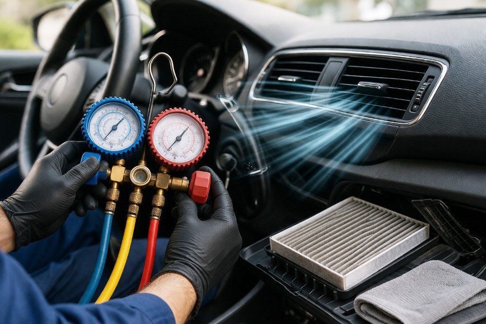 Aire acondicionado del coche: ¿Cuándo recargarlo y limpiarlo?