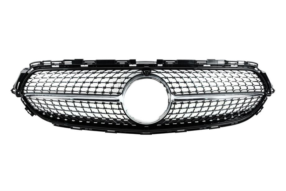 Mercedes E-class W213 2016-2023 Parrilla delantera Diamond Silver (para Base, 2020-2023) Image