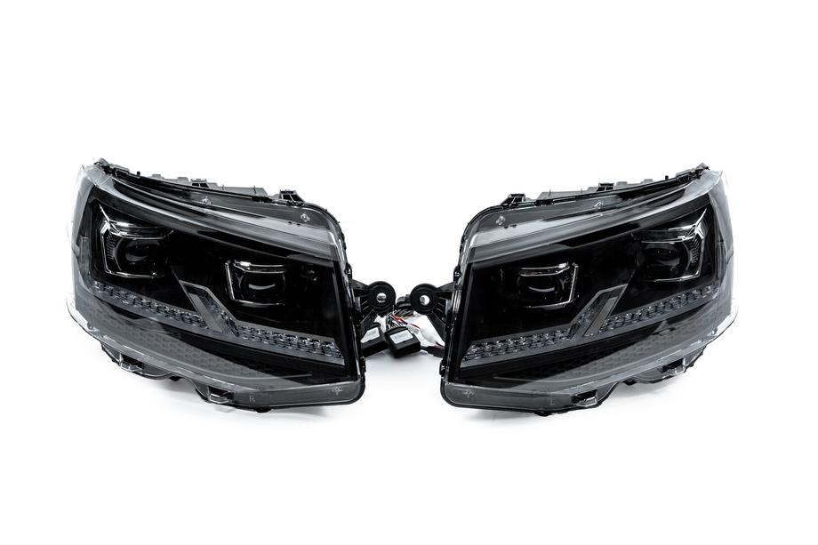 Volkswagen T6 2015-2024 Faros delanteros con módulos FullLed Black V2 (2015-2019, 2 uds.) Image
