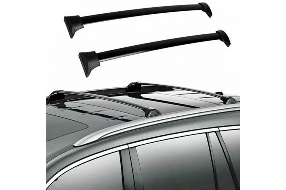 Acura MDX 2013-2020 Barras transversales de techo para raíles integrados OEM (2 uds) Foto 12
