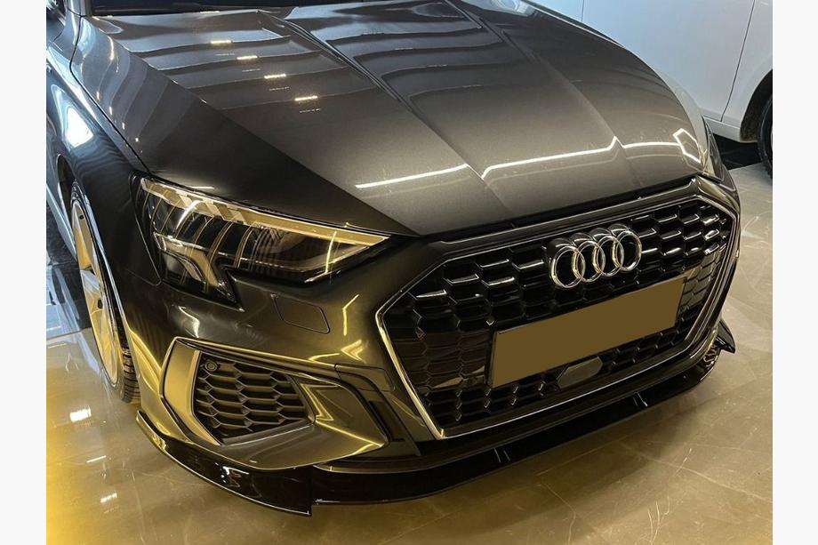 Audi A3 2020- Lip delantero EuroCap (para S-line, 2020-2024, ABS) Foto 1