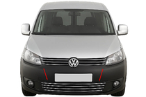 Volkswagen Caddy 2010-2015 Parrilla de parachoques de acero inoxidable de una sola pieza foto 1