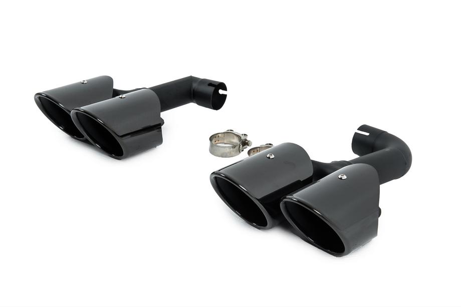 BMW X4 G02 2018- Colas de escape negras estilo X4M F98 (V2) Foto 3