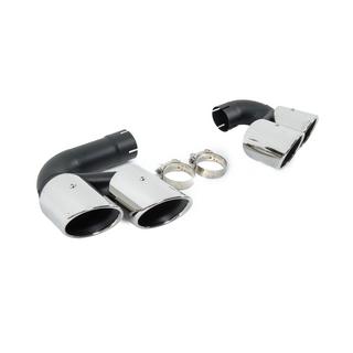 Colas de escape V1 Silver estilo X6M F96 foto 4