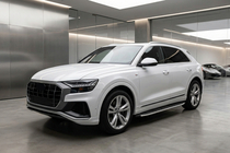 Audi Q8 2018- Estribos laterales Maya V2 (2 uds., Aluminio) foto 1
