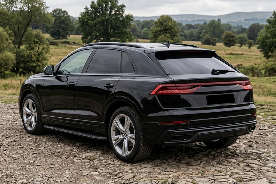 Audi Q8 2018- Estribos Laterales Tayga Black (2 uds., Aluminio) Image