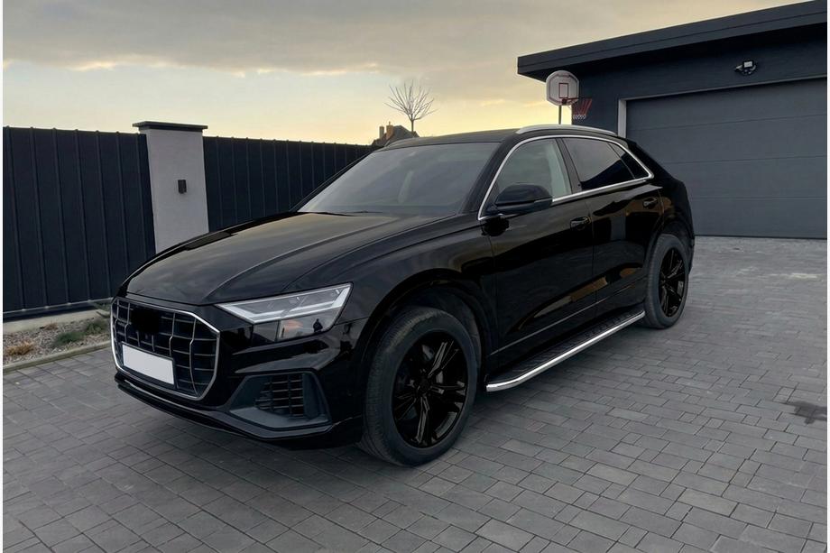 Audi Q8 2018- Estribos Laterales Maydos V1 (2 uds., Aluminio y Acero Inoxidable) Foto 1