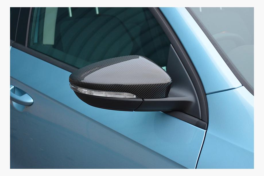 Volkswagen Passat B7 2012-2015 Cubiertas de Espejos (2 uds, Fibra de Carbono Real, para EU) Foto 15