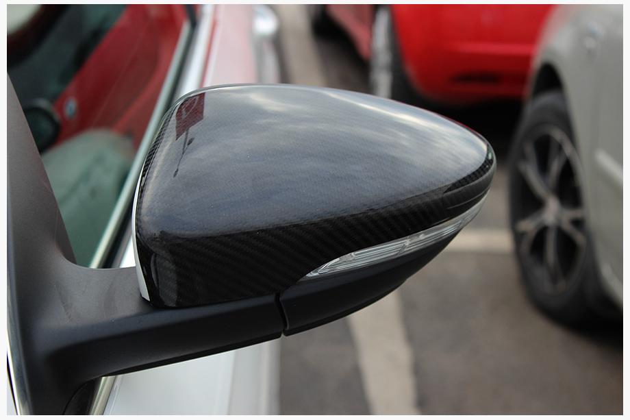 Volkswagen Passat B7 2012-2015 Cubiertas de Espejos (2 uds, Fibra de Carbono Real, para EU) Foto 9