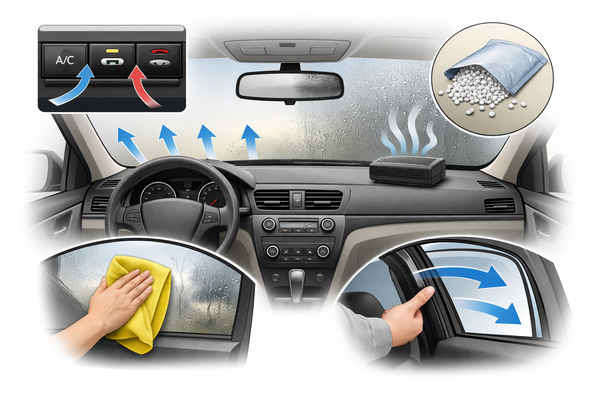 Cómo evitar que se empañen las ventanillas del coche