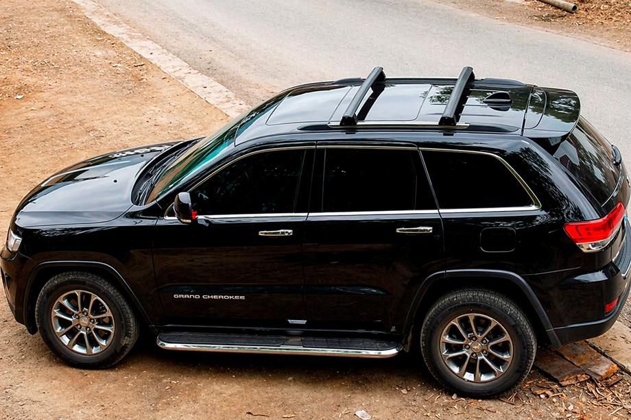 Jeep Grand Cherokee WK2 2010-2021 Barras transversales de techo para raíles integrados OEM V1 (2 uds.) Foto 10