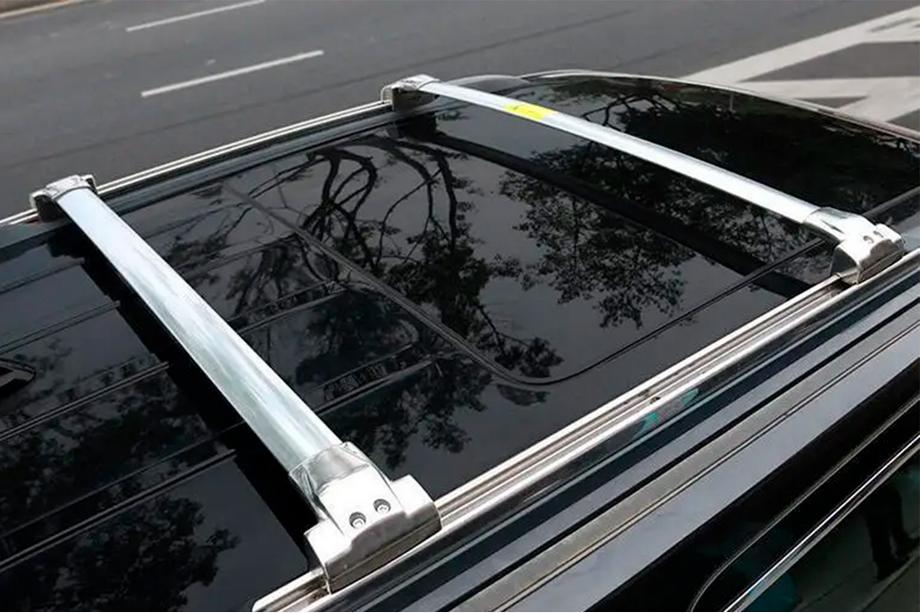 Jeep Grand Cherokee WK2 2010-2021 Barras transversales de techo para raíles integrados OEM V1 (2 uds.) Foto 8
