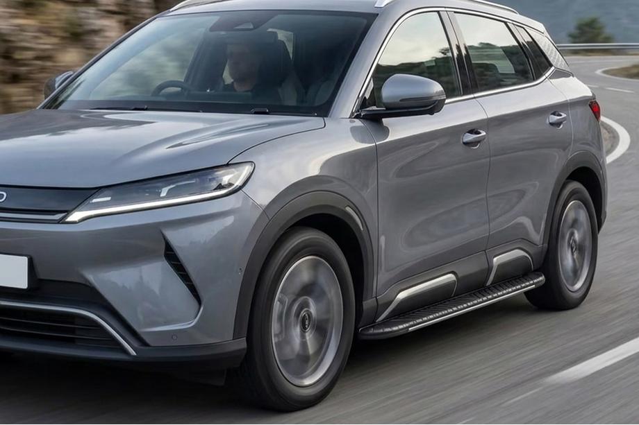 BYD Atto 2/Yuan Up 2024– Estribos laterales Bosphorus Grey (2 uds., Aluminio) Foto 1