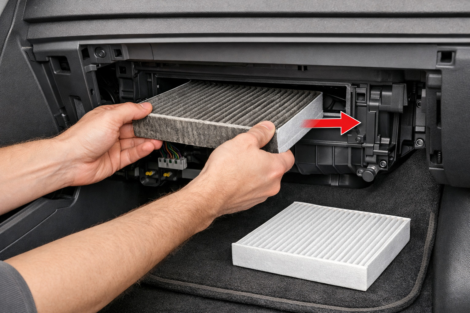 Renault Megane 3: Sustitución del filtro de habitáculo