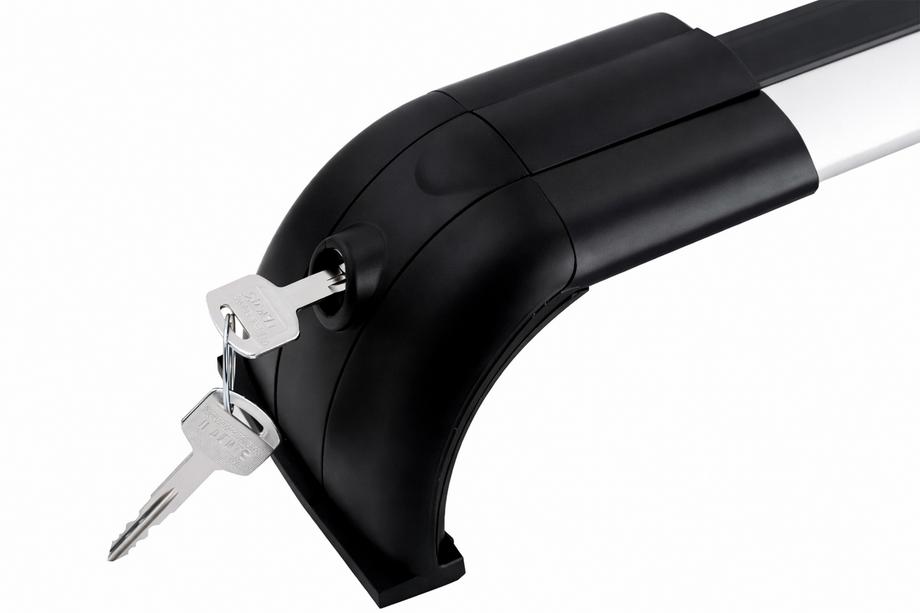 Land Rover Discovery III 2004–2009 Barras transversales de techo para raíles integrados OEM (2 uds) Negro Foto 12