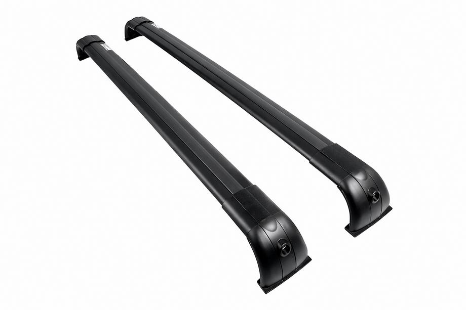 Land Rover Discovery III 2004–2009 Barras transversales de techo para raíles integrados OEM (2 uds) Negro Foto 13