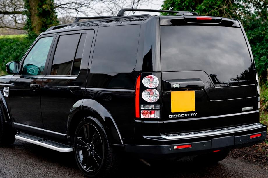 Land Rover Discovery IV 2009-2017 Barras transversales de techo para raíles integrados OEM (2 uds) Gris Foto 2