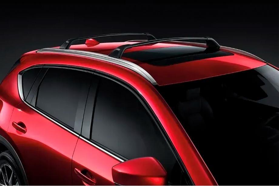 Mazda CX-5 2017–2025 Barras transversales de baca para raíles integrados HARMS (2 uds) Foto 1