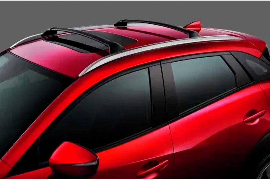 Mazda CX-5 2017–2025 Barras transversales de baca para raíles integrados HARMS (2 uds) Foto 3
