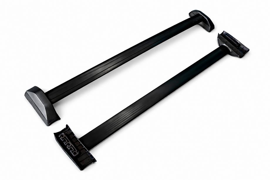 Honda CRV 2001-2006 Barras transversales OEM para puntos de fijación de fábrica, con cerradura (2 uds.) Foto 4