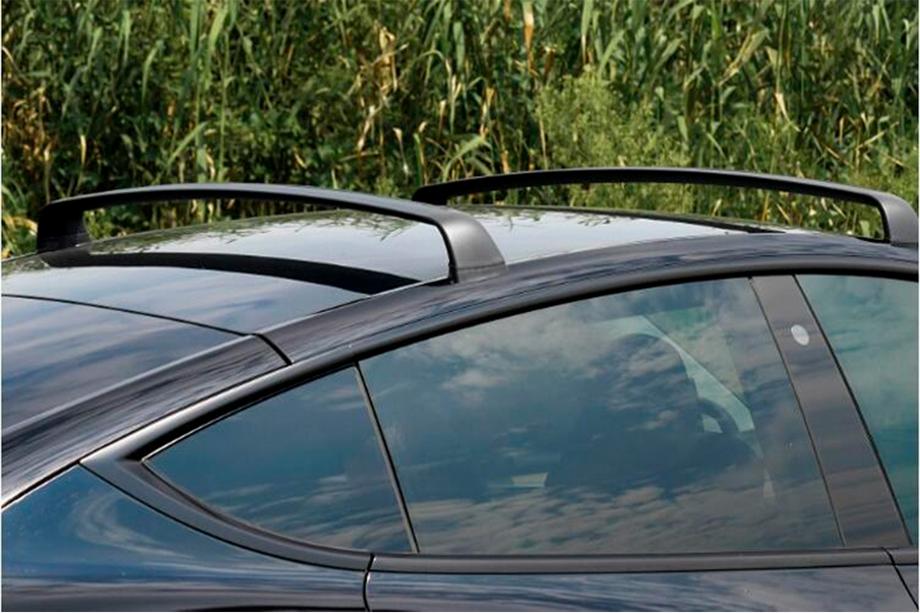 Tesla Model Y 2020- Barras transversales OEM para puntos de fijación de fábrica, con cerradura (2 uds.) Foto 2