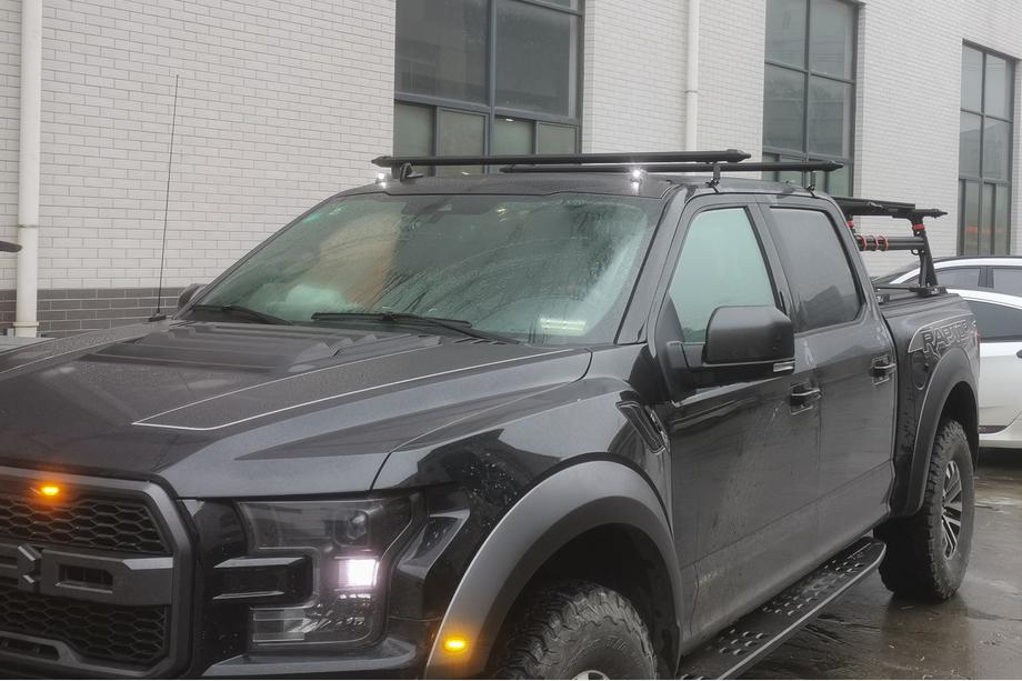 Ford F-150 2014-2021 Barras transversales de techo OEM para techo liso (2 uds) Foto 4