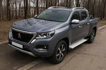 Ford Ranger 2011–2022 Barras longitudinales de techo grises OEM (Aluminio) foto 2