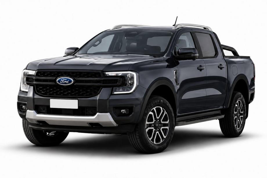 Volkswagen Amarok 2022- Barras de techo tipo rail OEM grises (plástico ABS, instalación con adhesivo) Image