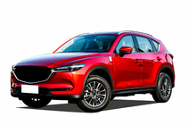 Mazda CX-5 2017–2025 Barras longitudinales de techo integradas OEM (2 uds) foto 12