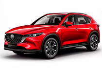 Mazda CX-5 2017–2025 Barras longitudinales de techo integradas OEM (2 uds) foto 13