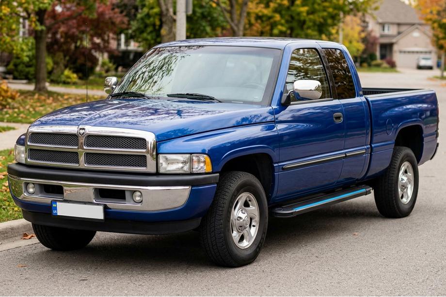 Dodge RAM (BR/BE) 1994–2002 Estribos laterales Maya Blue (2 uds., Aluminio) Foto 1
