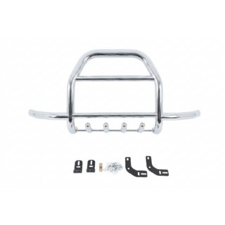 Defensa delantera QT007-Exclusive (sin inscripción, acero inoxidable) Suzuki Jimny 1998-2018 foto 2