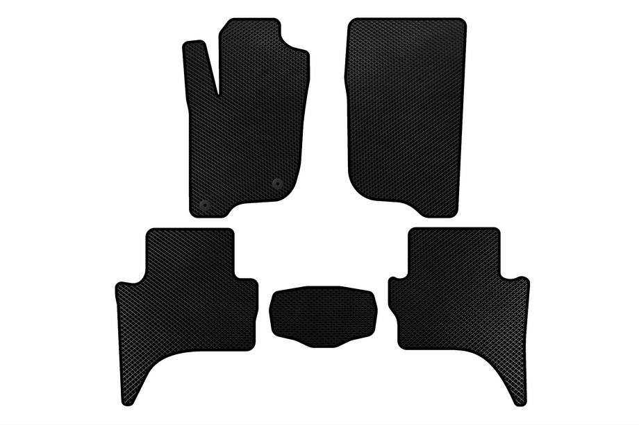 Mitsubishi L200 2015-2024 Alfombrillas EVA (batalla corta, negras) Image